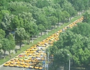 taxi protest